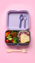 Lunchbox with healthy kid's meal
