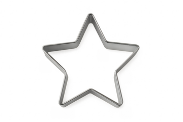 Star shape cookie cutter for baking desserts and festive treats
