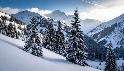 Winter Mountain Landscape