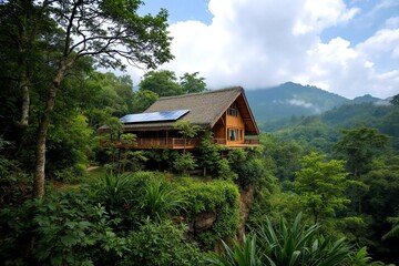 Off Grid Sustainable Cabin Retreat Remote Location and Lush Scenery