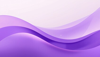 Abstract flowing waves of soft purple and lavender hues create a serene and elegant modern background design