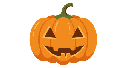 Spooky orange halloween jack o lantern pumpkin carving festive autumn decoration scary face seasonal holiday symbol isolated isolated on white background