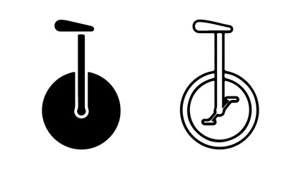 Unicycle icon with transparent background © Galih