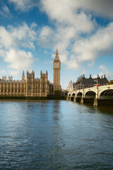 Fototapeta premium Big Ben Over The River Thames In London