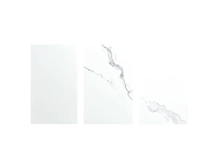 Three rectangular panels feature a marble-like surface and neutral coloration on black background