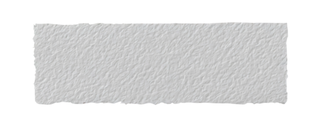 Rectangular piece of white paper