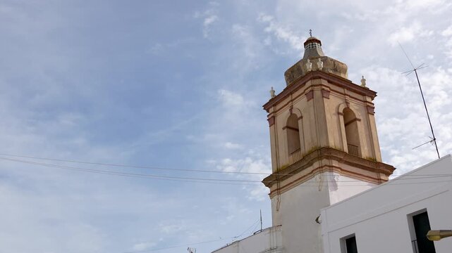 The former convent of the Discalced Mercedarians of the Holy Trinity of Cartaya (Huelva) is an example of convent architecture from the second half of the 18th century, already academic. 4k, 50fps