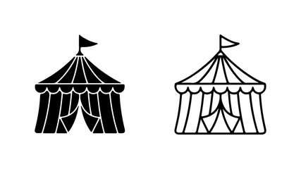 Circus tent outline with transparent background © Galih