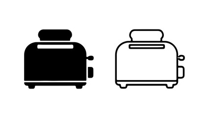 Toaster appliance with transparent background