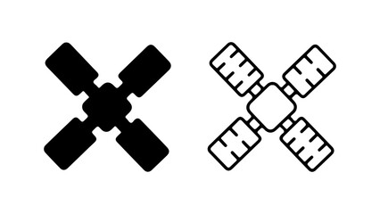 Satellite icon with transparent background