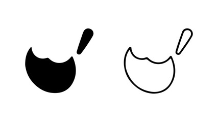 Apple outline with transparent background