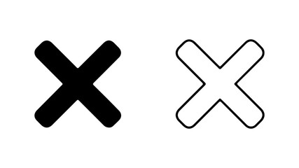 Obraz premium Cross symbol set with transparent background