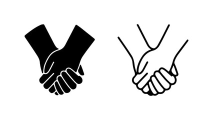 Fototapeta premium Handshake agreement with transparent background