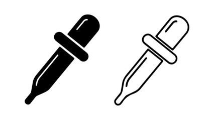 Dropper icons with transparent background