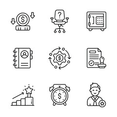 Take your hands on this amazing entrepreneurship flat icons, ready for premium use
