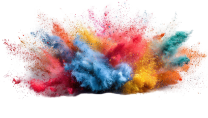 Vibrant explosion of colorful powder (1)