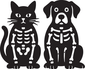 cat_dog_skeleton_costumes_vector.eps
