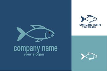 Elegant Fish Logo Design Minimalist Aquatic Symbol for Branding.