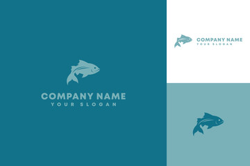 Elegant Fish Logo Design with Modern Geometric Style.