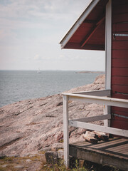 Scenic view of the sea coast
