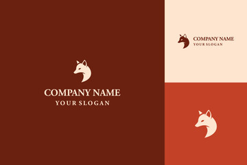 Elegant Fox Head Logo Design for Branding and Identity.