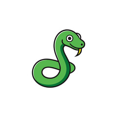 green snake cartoon