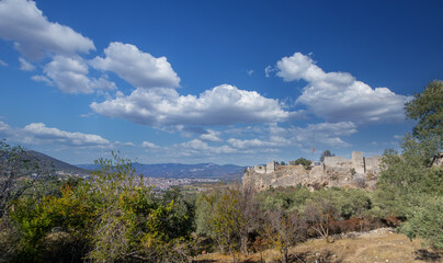 Türkiye - Muğla - Milas , Beçin Castle, medieval city. (Its name is Pezona in medieval Italian...