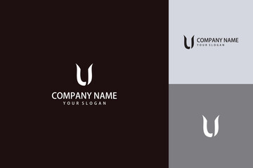 Elegant Letter U Logo Design with Modern and Minimalist Style.