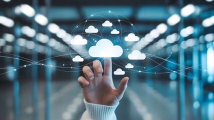 Touching the future accessing global network data with innovative cloud technology connections