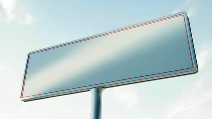 Blank billboard offers prime advertising space against a clear sky ready for your impactful message and brand promotion