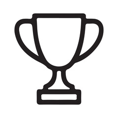 Trophy Icon – Minimalist Line Symbol for Achievement, Victory & Recognition