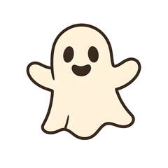 Obraz premium Simple Happy Ghost