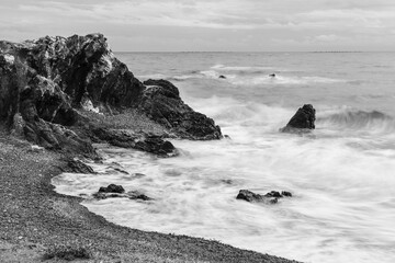 The Coast of Villaricos with cliffs and rocky coves