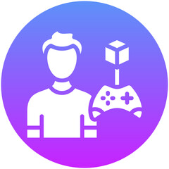 3D Artist Male Icon