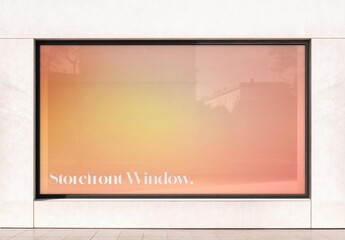Storefront Window Sticker Mockup