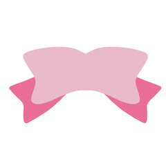 vector illustration of a pink Ribbon