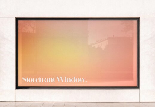Storefront Window Sticker Mockup