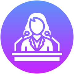 Spokesperson Female Icon