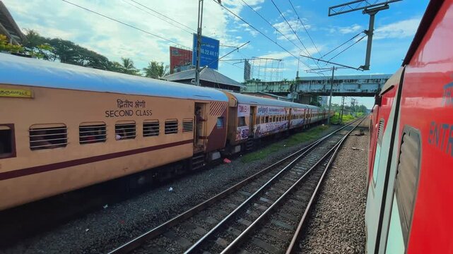 Indian Railway 4K UHD Cinematic Footage | Express Train, Local Trains, Platforms, Tracks, Engines, and Passenger Journey Shots | Real Authentic India Railway Stock Video
