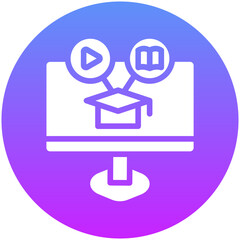 Fototapeta premium Blended Learning Icon