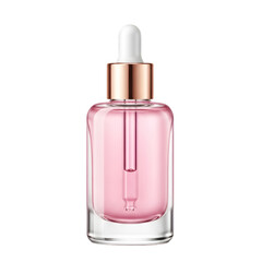 Elegant Pink Serum Dropper Bottle with Rose Gold Accent
