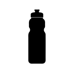 Silhouette of a reusable water bottle for hydration during physical activity
