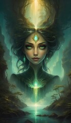 Fantasy Portrait - mystische Frau