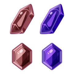 Gems and Crystals A Collection of Precious and Semi-Precious Gemstone Icons and Illustrations