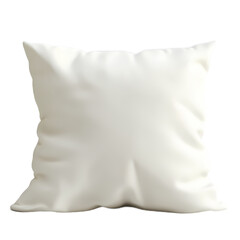 Soft, plush white pillow resting on a clean surface, ideal for home decor or comfort in living spaces