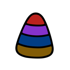 Mysterious Egg Halloween Vector Illustration