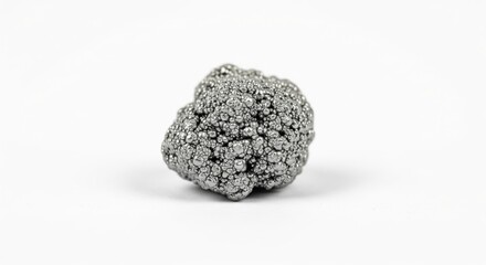 Fototapeta premium Americium Element Sample with Metallic Texture