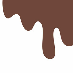 chocolate drip vector, choco melted, hot cocoa flow, sweet dessert vector, milk drop illustration, brown liquid wave, melting chocolate cartoon,