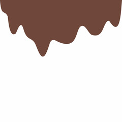 chocolate drip vector, choco melted, hot cocoa flow, sweet dessert vector, milk drop illustration, brown liquid wave, melting chocolate cartoon,