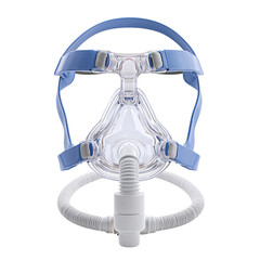 An up-close shot of a CPAP mask designed to facilitate comfortable and effective respiratory support